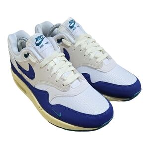 Nike Air Max 1 Athletic Department Sail Deep Royal Blue FQ8048-133 Mens Size 9